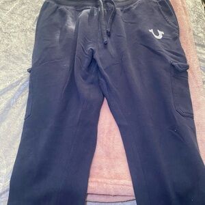 True Religion Blue Casual Sweat Pants